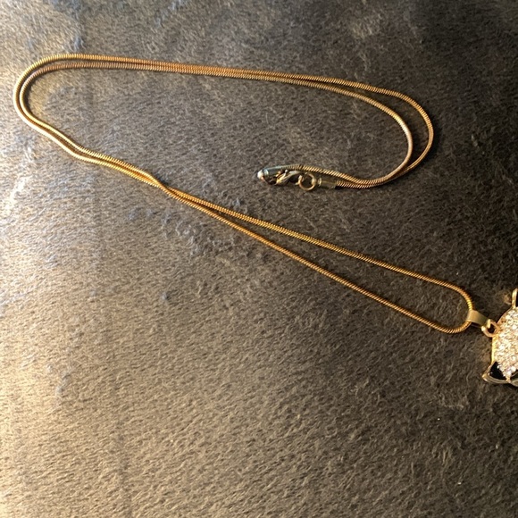 Fox Crystal Long Necklace Sweater Chain NWOT - Picture 3 of 7